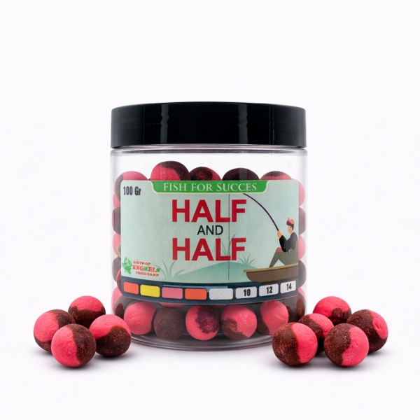 Boilies Fishmeal Squid & Pruna Half & Half - Roz